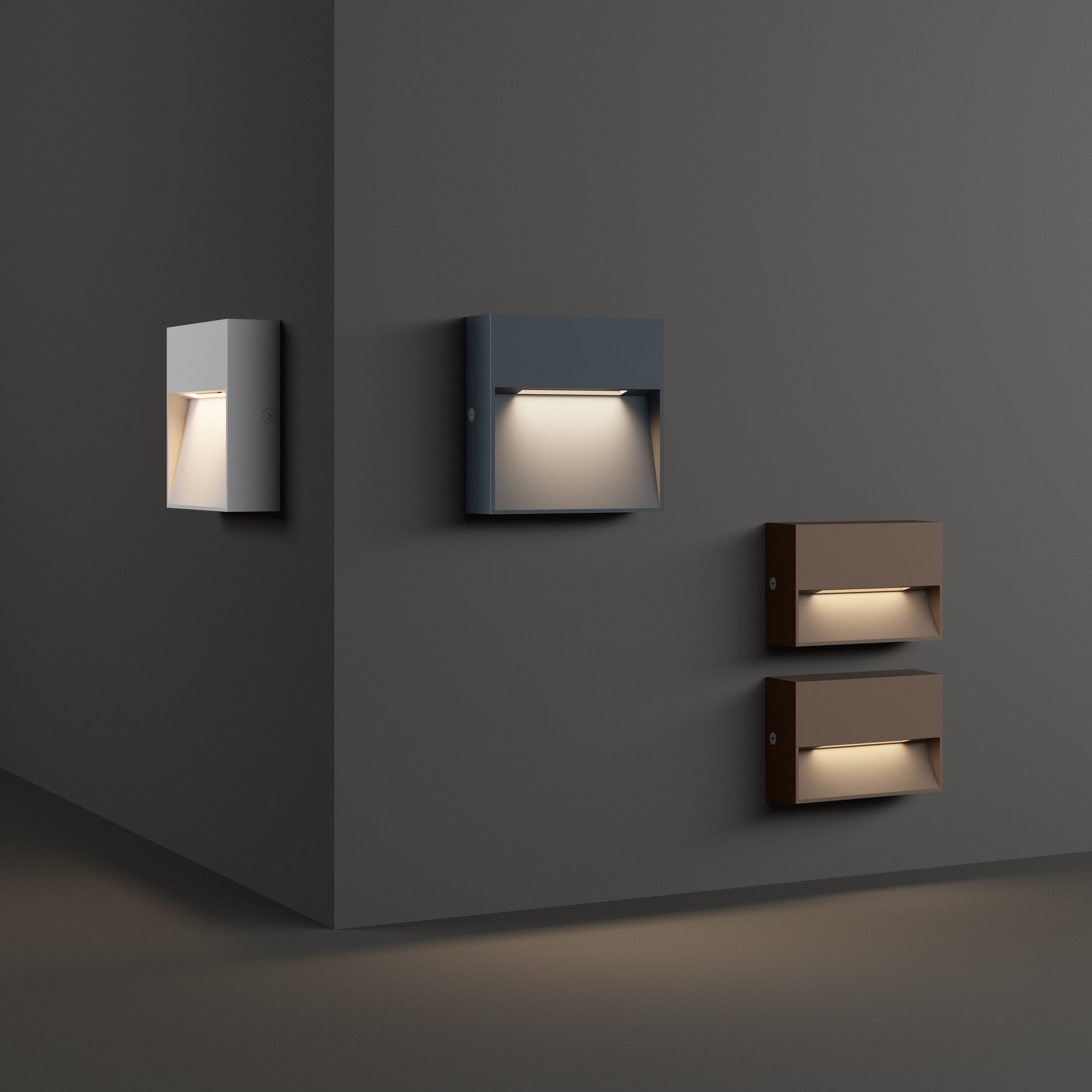 Dedra Wall Light- Anthracite/ Brown/ White Finishes