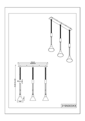 Stanley 2/3Lt Linear Pendant - Black