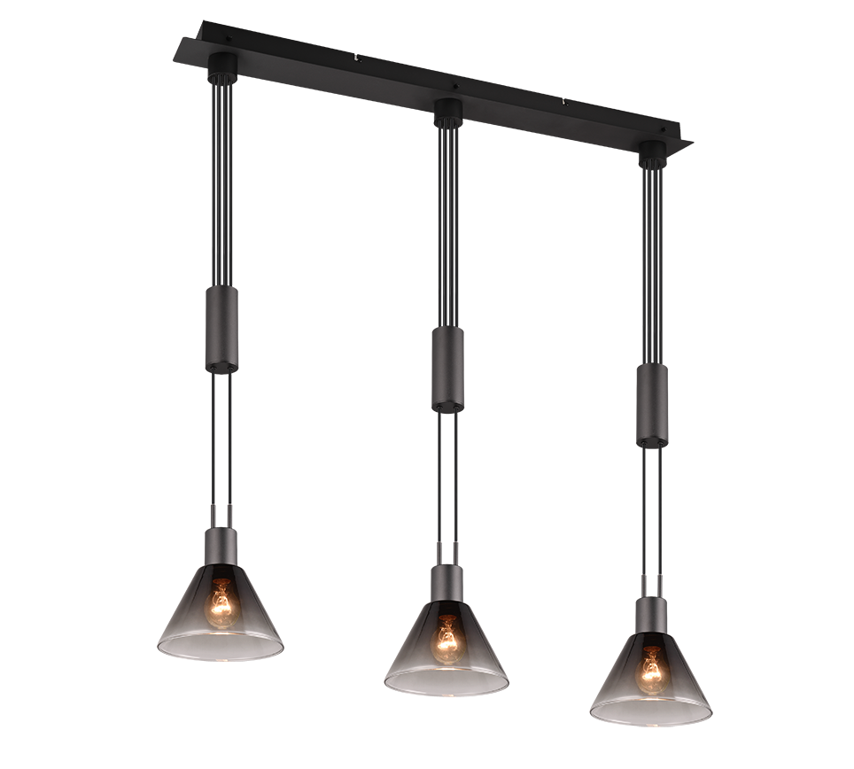 Stanley 2/3Lt Linear Pendant - Black