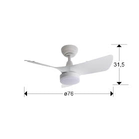 Tropic Ceiling fans Ø 75 to 90 cm