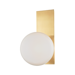 Hinsdale 1Lt Wall Sconce - Aged Brass