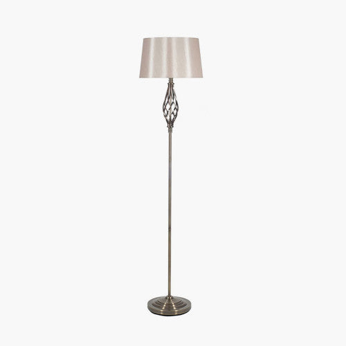 Jenna Metal Twist Detail Floor Lamp