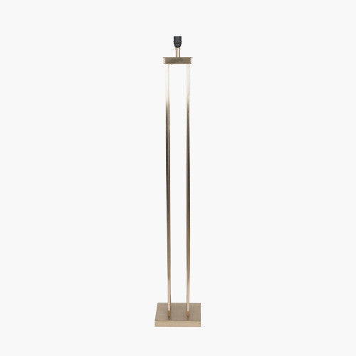 Langston Satin Brass Metal Column Floor Lamp Base