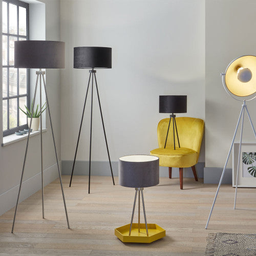 Houston Metal Tripod Floor Lamp