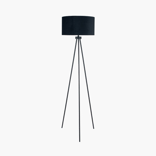 Houston Matt Black Metal Tripod Floor Lamp
