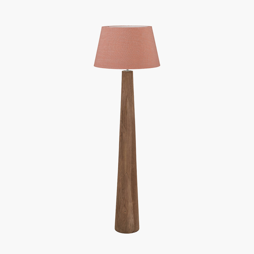 Esha Wood Floor Lamp Base - Choice of Shades