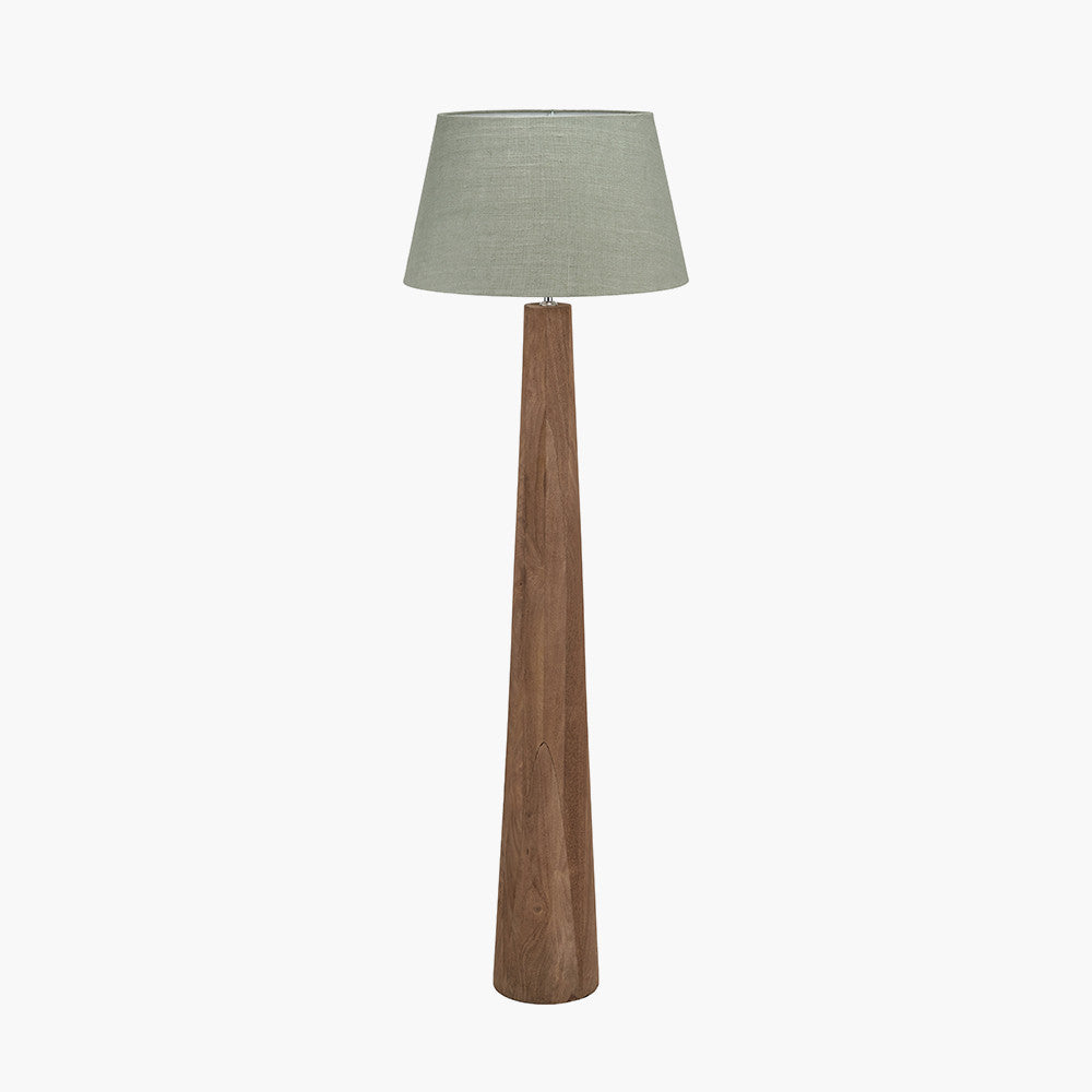 Esha Wood Floor Lamp Base - Choice of Shades