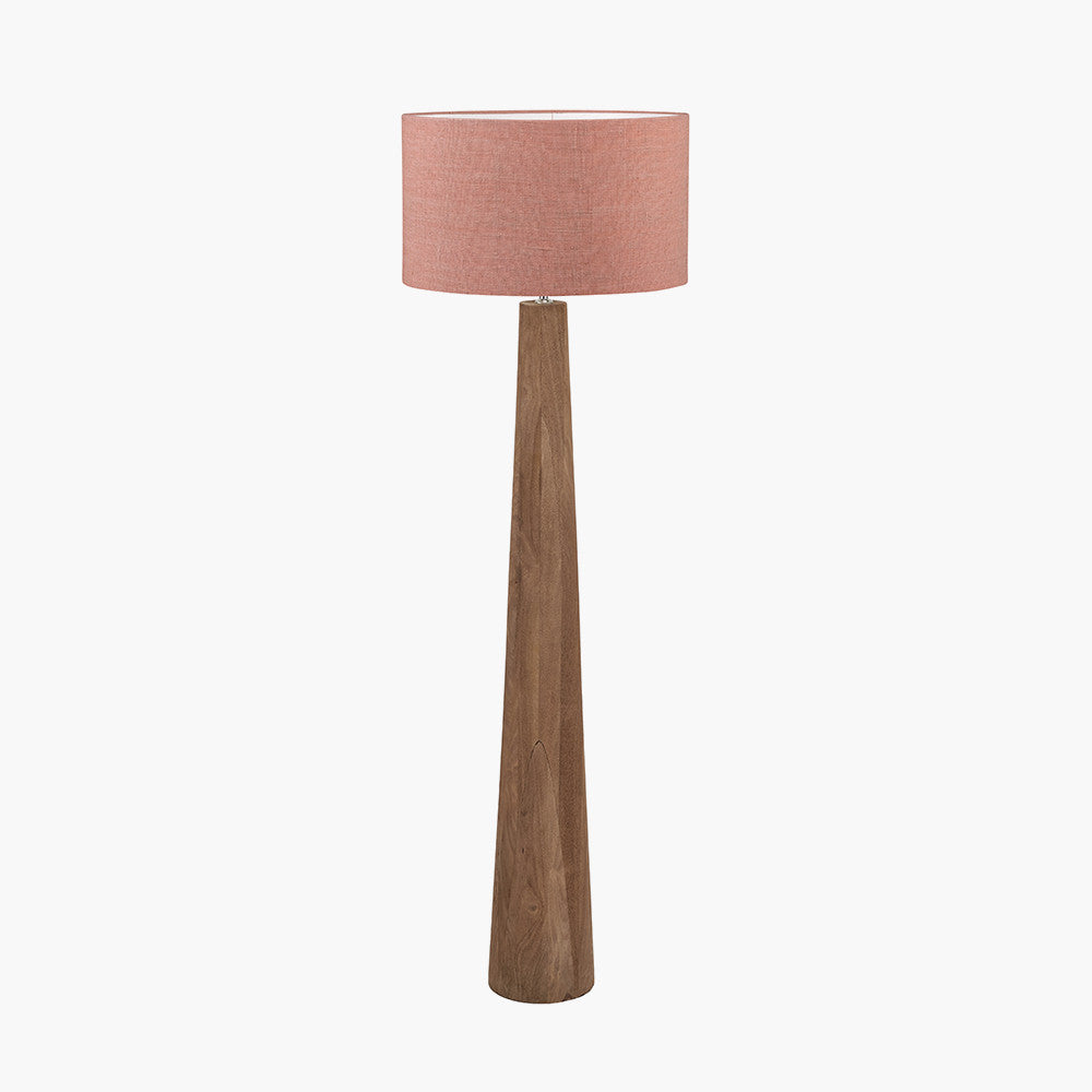 Esha Wood Floor Lamp Base - Choice of Shades