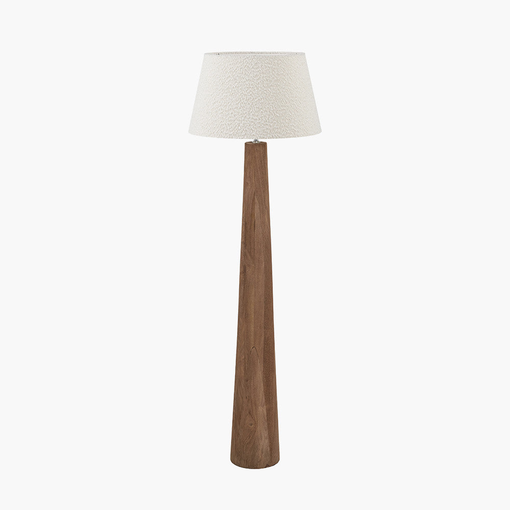 Esha Wood Floor Lamp Base - Choice of Shades