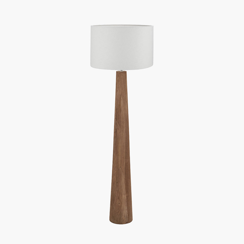 Esha Wood Floor Lamp Base - Choice of Shades