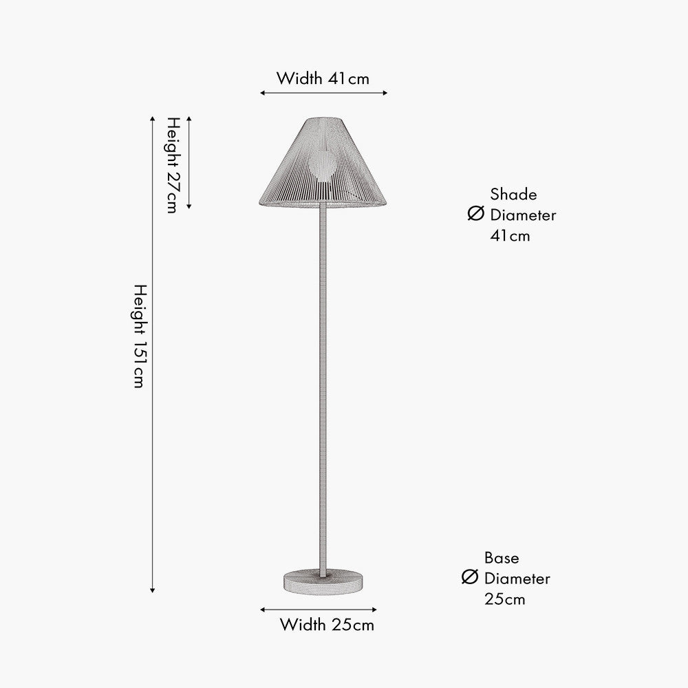 Leif Jute Rope Floor Lamp