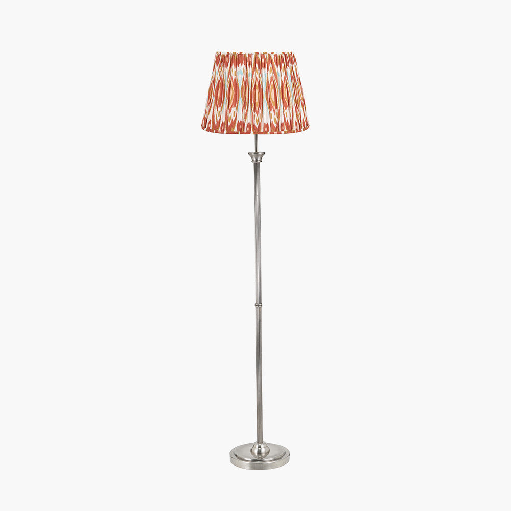 Salvatore Antique Silver Floor Lamp - Choice of Shade