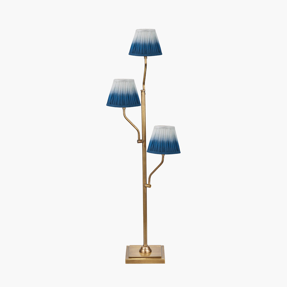 Tatiana Antique Brass Floor Lamp Base - Various Shades