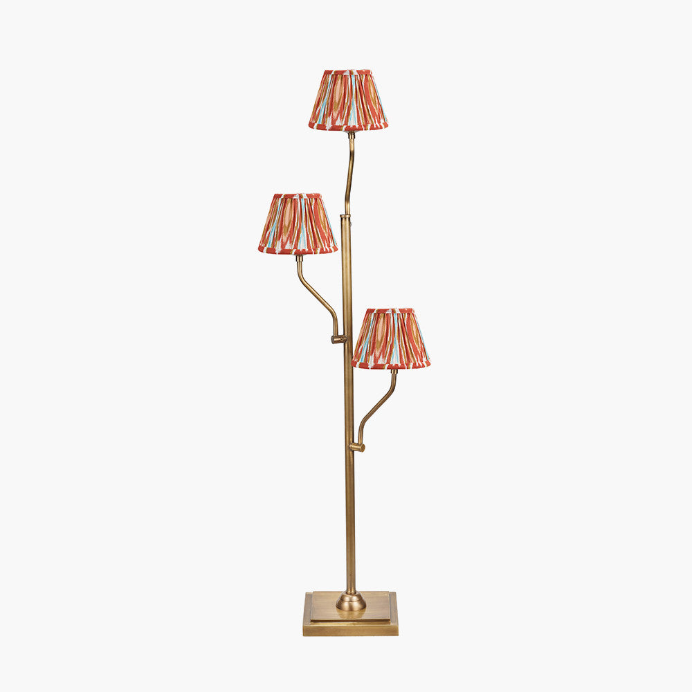 Tatiana Antique Brass Floor Lamp Base - Various Shades