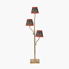 Tatiana Antique Brass Floor Lamp Base - Various Shades