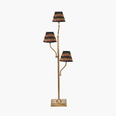 Tatiana Antique Brass Floor Lamp Base - Various Shades