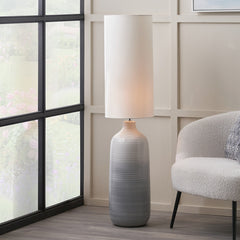 Venus Blue and Grey Ombre Ceramic Floor Lamp
