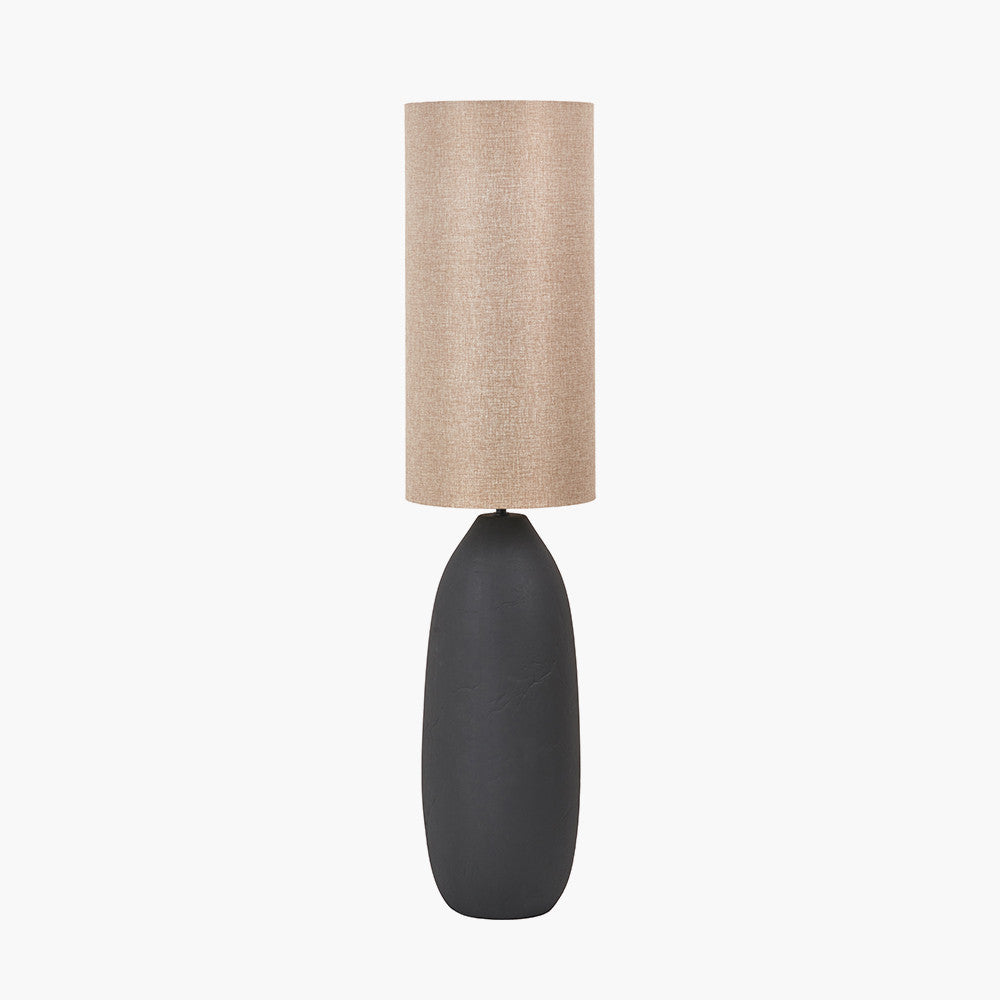 Erika Ceramic Floor Lamp - Black/Sage