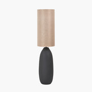 Erika Ceramic Floor Lamp - Black/Sage