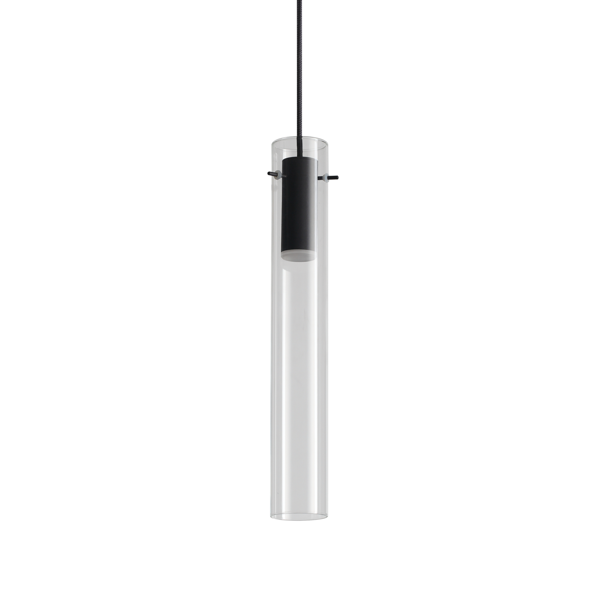 Flam LED Single Pendant 2700K - Smoked/Clear