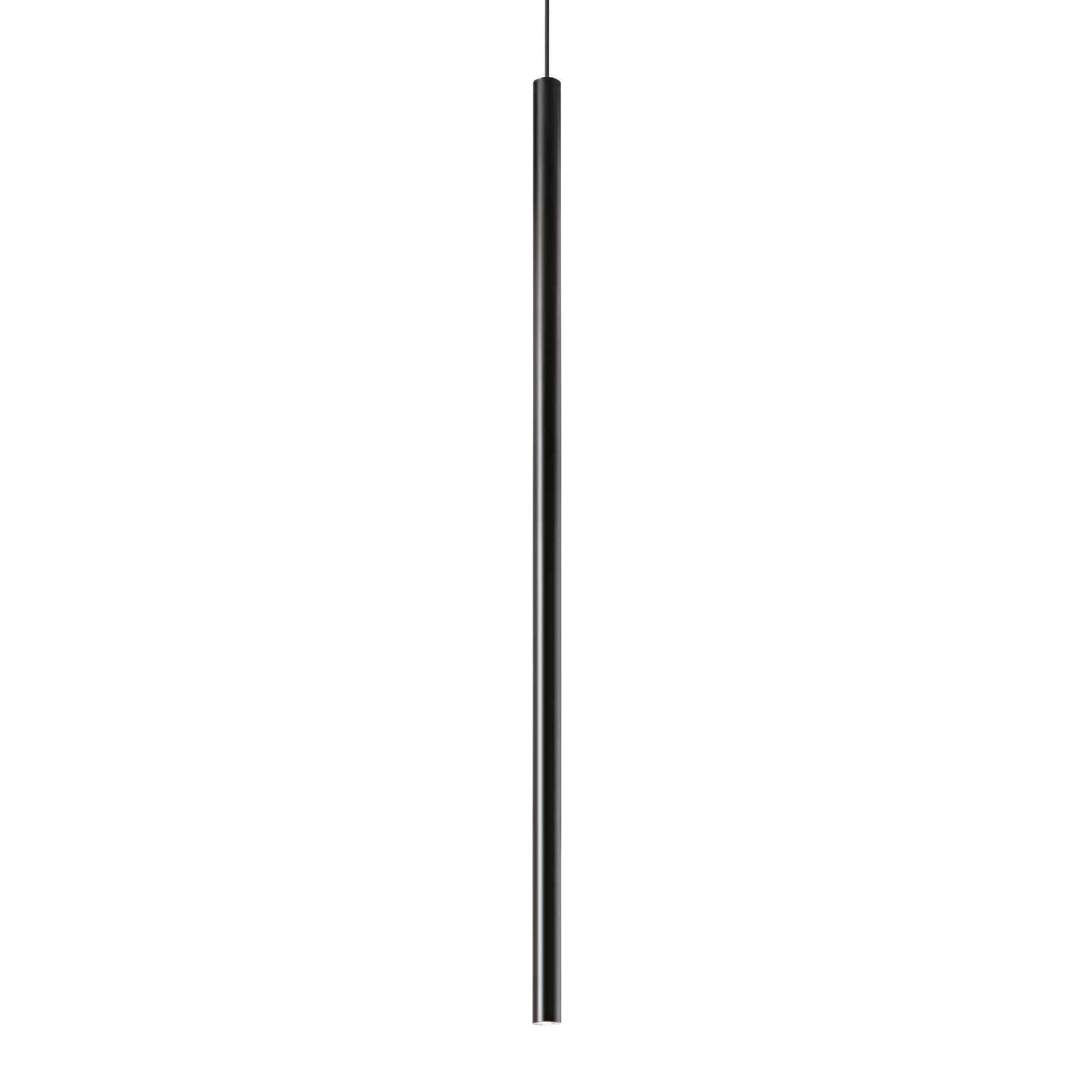 Ultrathin Pendant Light Fitting - White/Chrome/Black Finish