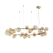 Perlage SP30 Centre Ceiling Light  - Brass/Black Finish