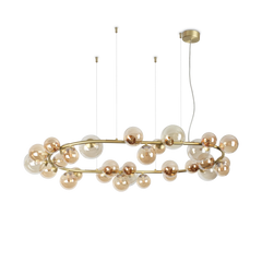 Perlage SP30 Centre Ceiling Light  - Brass/Black Finish