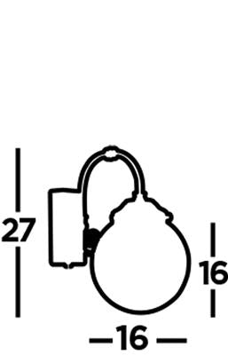 Belvue Bathroom Wall Light IP44 - Promotional Offer