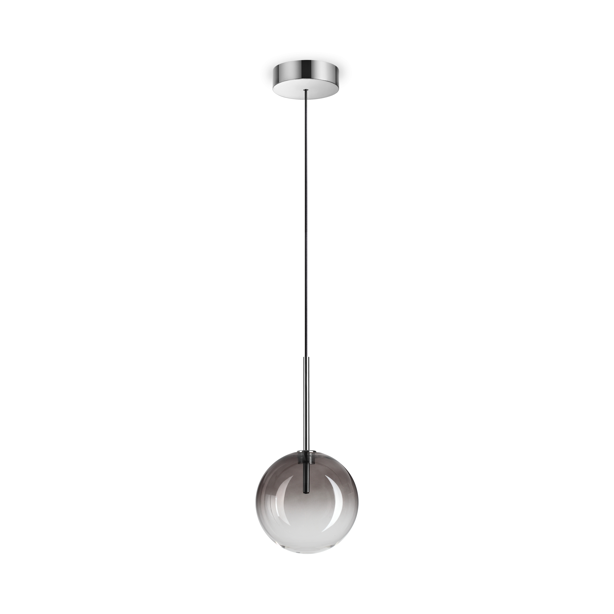 Equinoxe 1Lt Single Pendant  - Antique Brass/Chrome