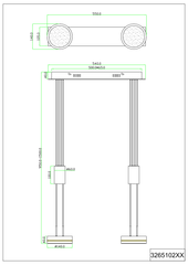 Franklin 3Lt Linear Pendant - Various Finish