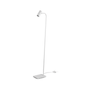 Ginger 1Lt Modern Floor Lamp - Black/White