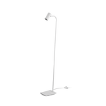 Ginger 1Lt Modern Floor Lamp - Black/White
