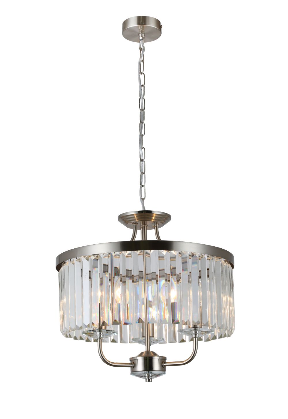 Millie Dual Mount 3/6Lt - Satin Brass / Chrome