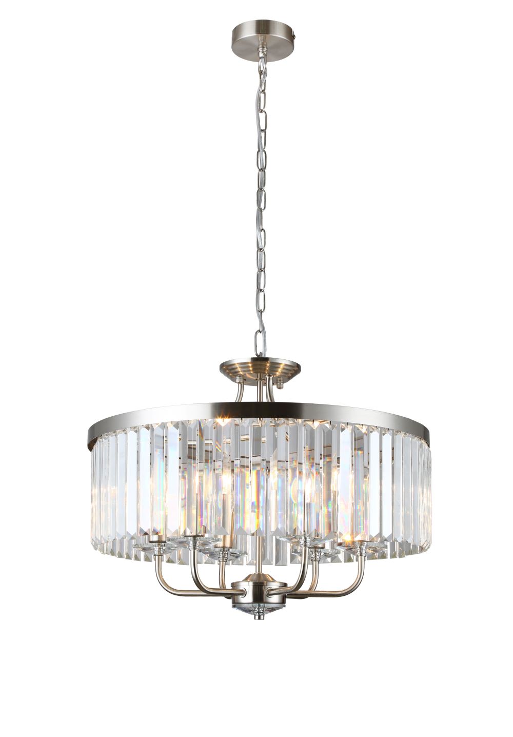 Millie Dual Mount 3/6Lt - Satin Brass / Chrome