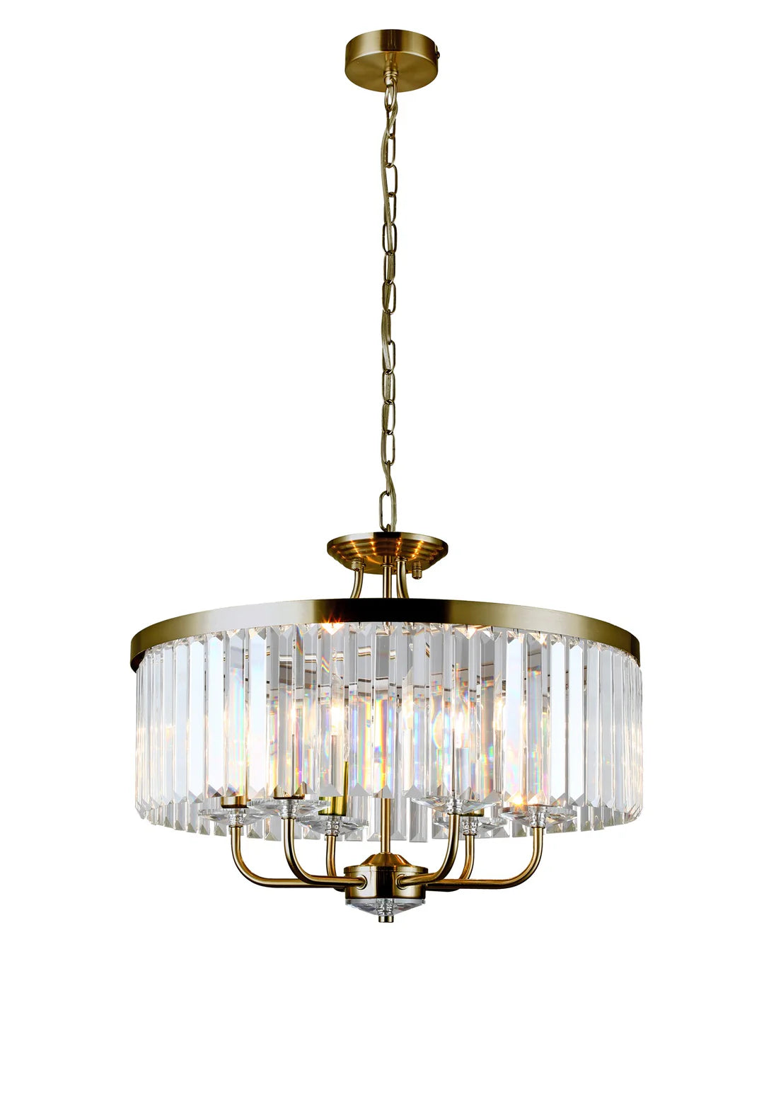 Millie Dual Mount 3/6Lt - Satin Brass / Chrome