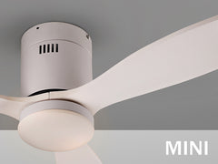 Siroco Ceiling fans Ø 100 to 120 cm- White/ Black Finish