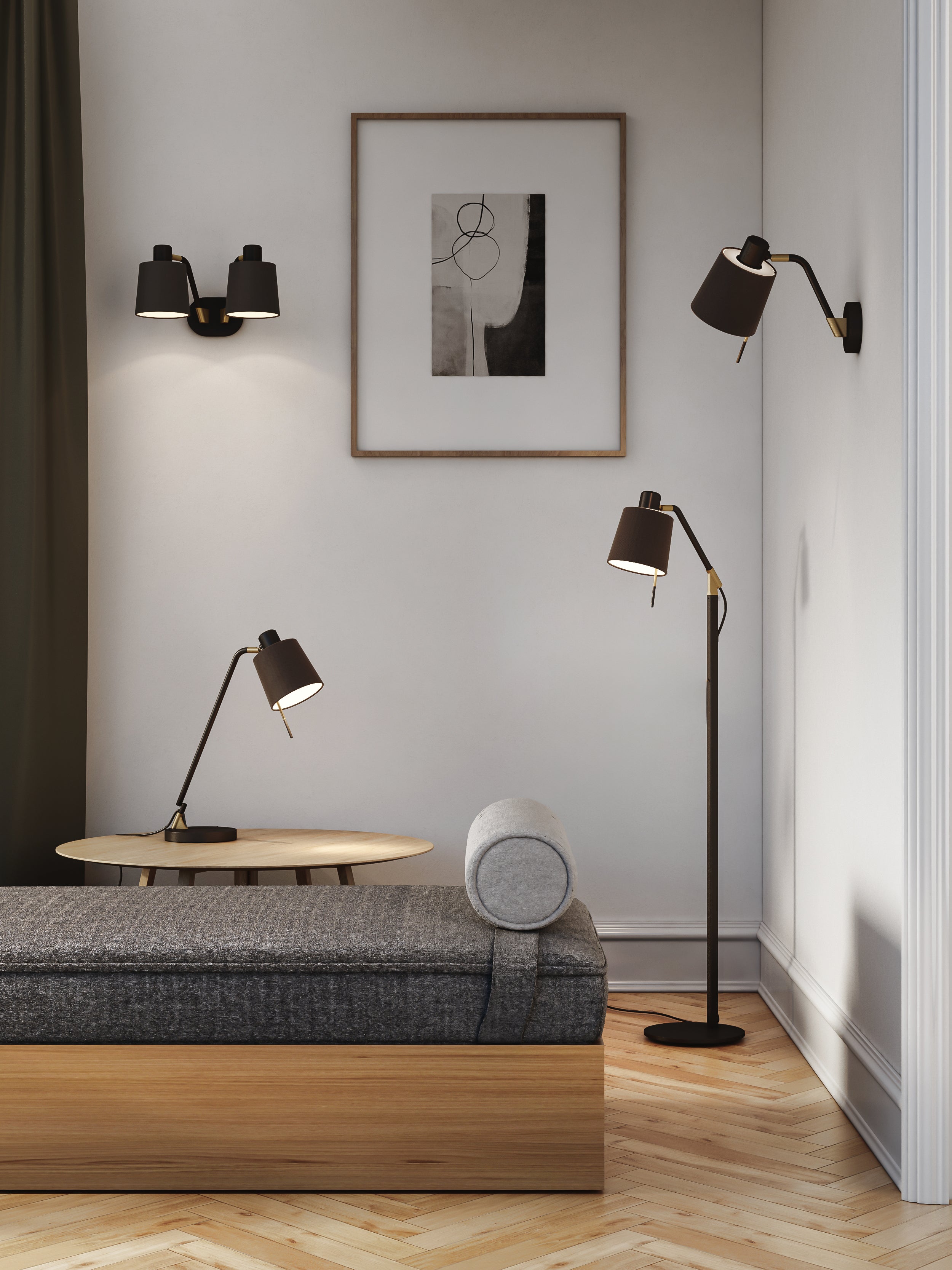 Edward Twin Wall Light