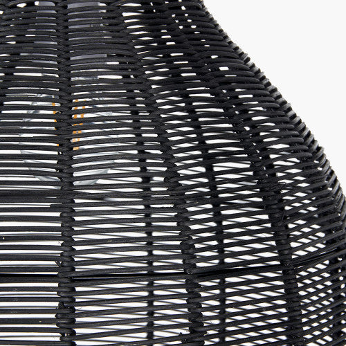 Caswell LED Natural Rattan Cloche Pendant- Various Sizes & Finishes
