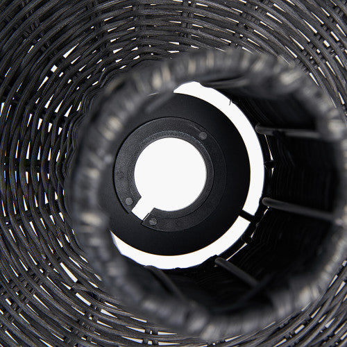 Caswell LED Natural Rattan Cloche Pendant- Various Sizes & Finishes