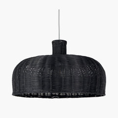 Caswell Natural Rattan Dome Pendant - Cusack Lighting