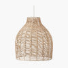 Caswell LED Natural Rattan Cloche Pendant- Various Sizes & Finishes
