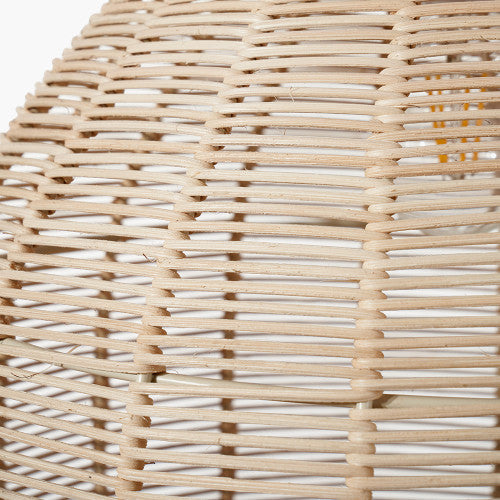 Caswell LED Natural Rattan Cloche Pendant- Various Sizes & Finishes