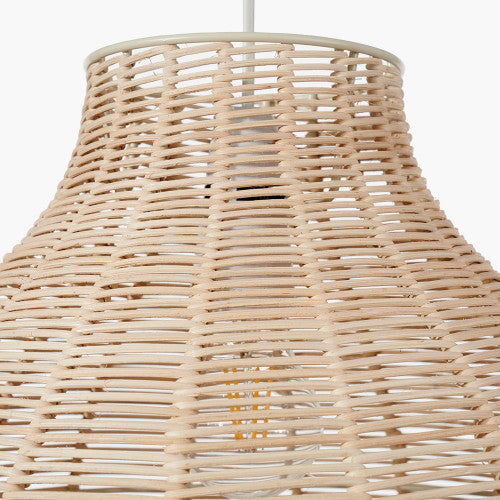 Caswell Natural Rattan Dome Pendant - Cusack Lighting
