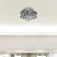 Hanna 4Lt Flush  - Chrome Metal & Clear Crystal