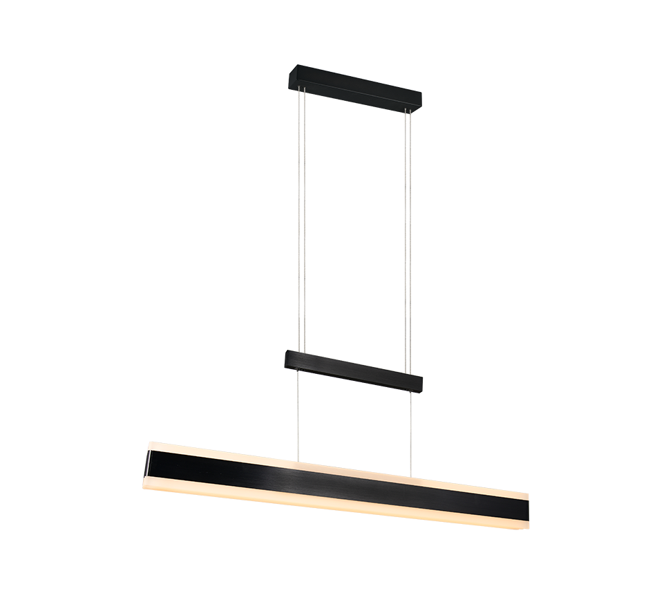 Arcola Kitchen Island Light- Black/ Nickel Finishes