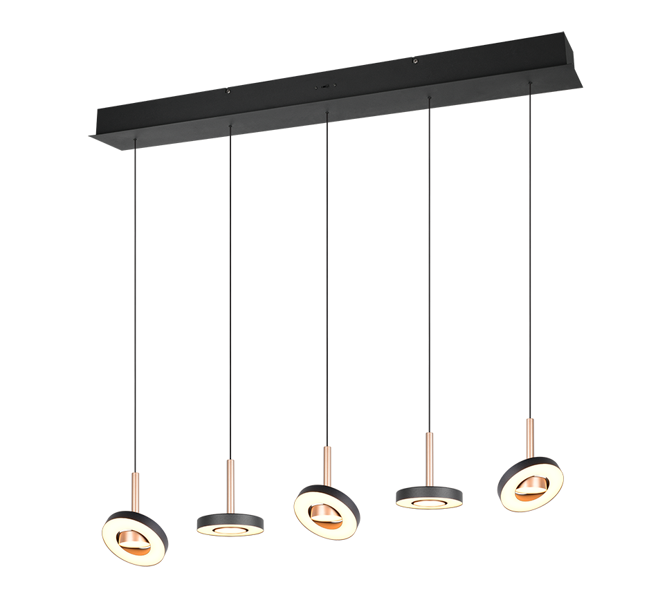 Guano Pendant Light- Nickel/ Coffee Finishes