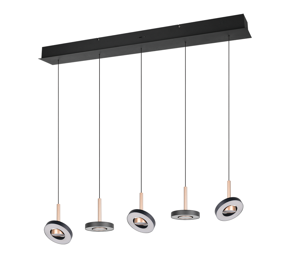 Guano Pendant Light- Nickel/ Coffee Finishes