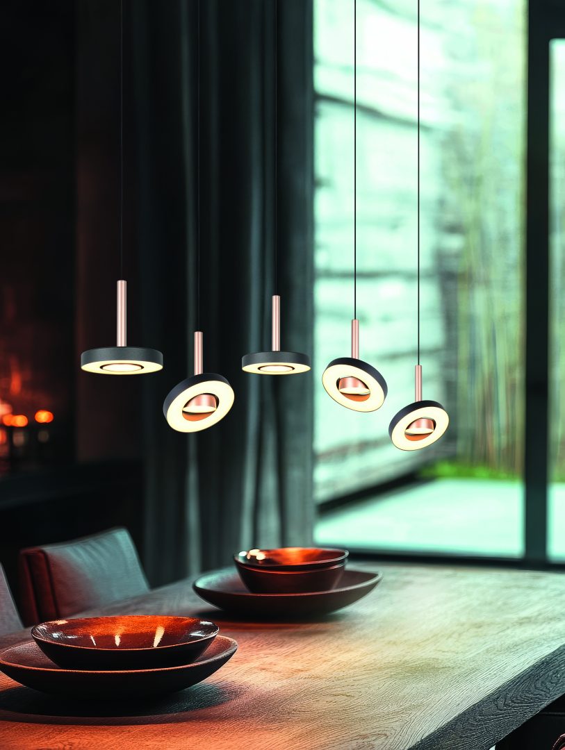 Guano Pendant Light- Nickel/ Coffee Finishes