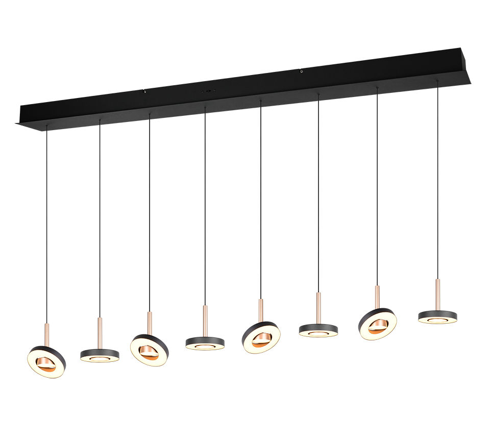 Guano Pendant Light- Nickel/ Coffee Finishes