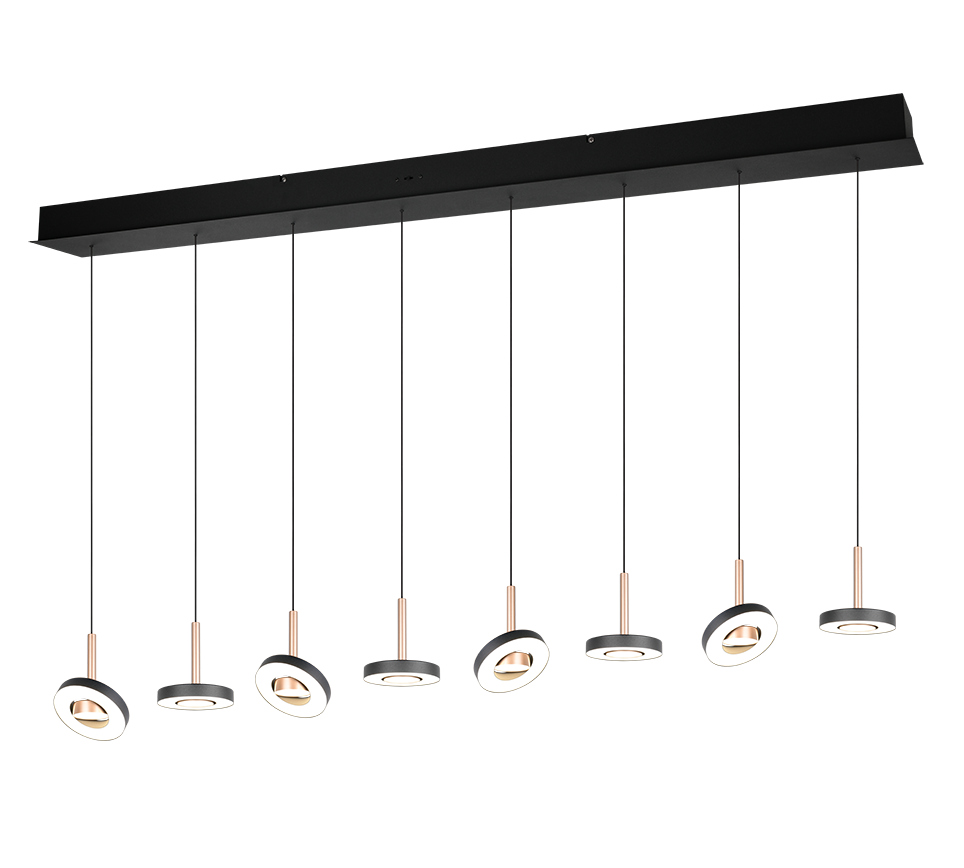 Guano Pendant Light- Nickel/ Coffee Finishes